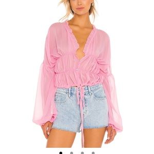 Revolve SNDYS Bali Top in Baby Pink - Medium